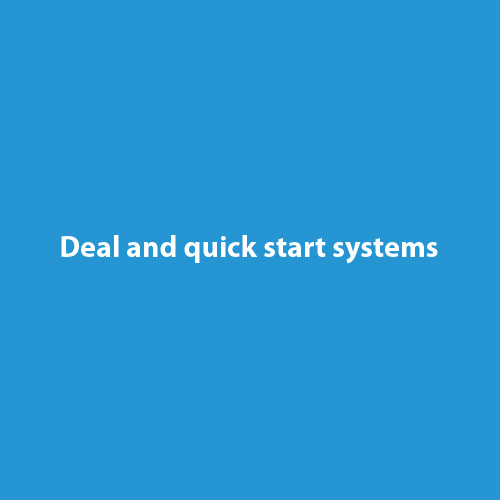 Deals and quick start systems